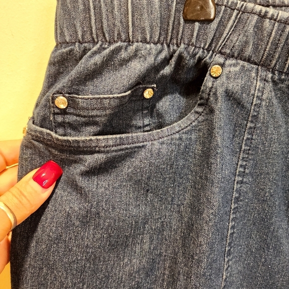 Cathy Danies Y2K  Crop jeans size XL - Picture 2 of 10